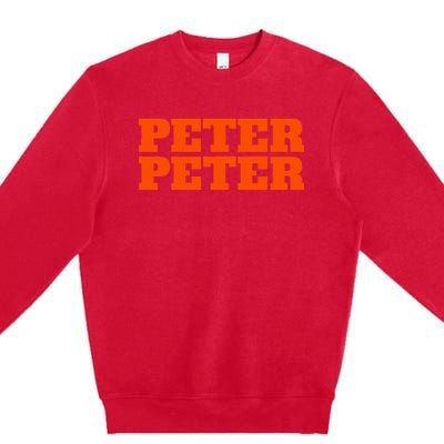 Peter Peter Pumpkin Eater Halloween Couples Costume Premium Crewneck Sweatshirt