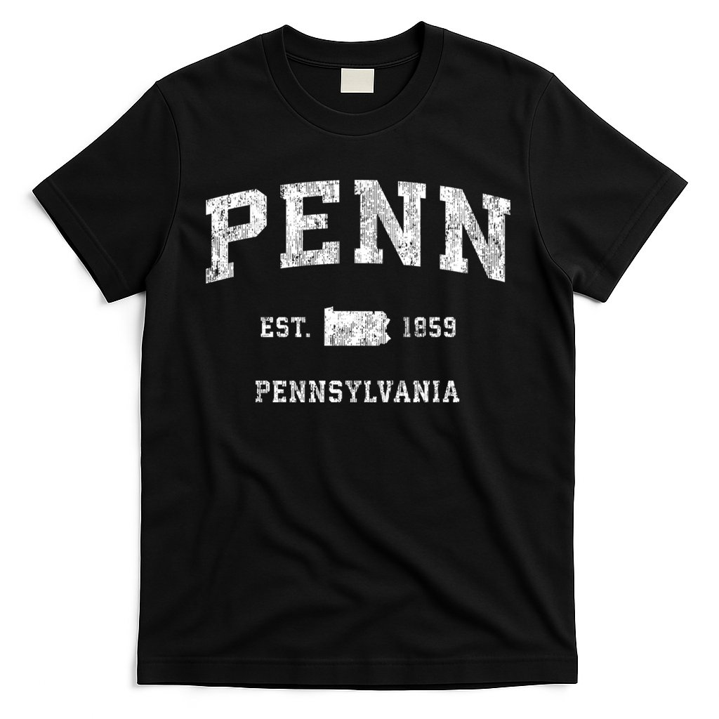 Penn Pennsylvania Pa Vintage Athletic Sports T-Shirt
