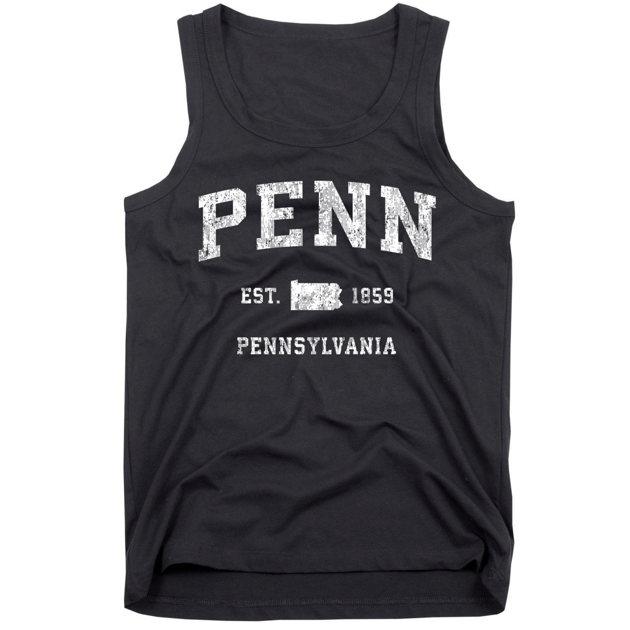 Penn Pennsylvania Pa Vintage Athletic Sports Tank Top