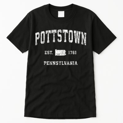 Pottstown Pennsylvania Pa Vintage Athletic Sports Tall T-Shirt