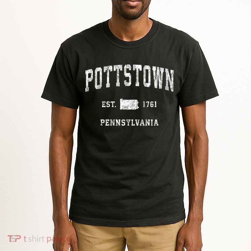 Pottstown Pennsylvania Pa Vintage Athletic Sports Tall T-Shirt