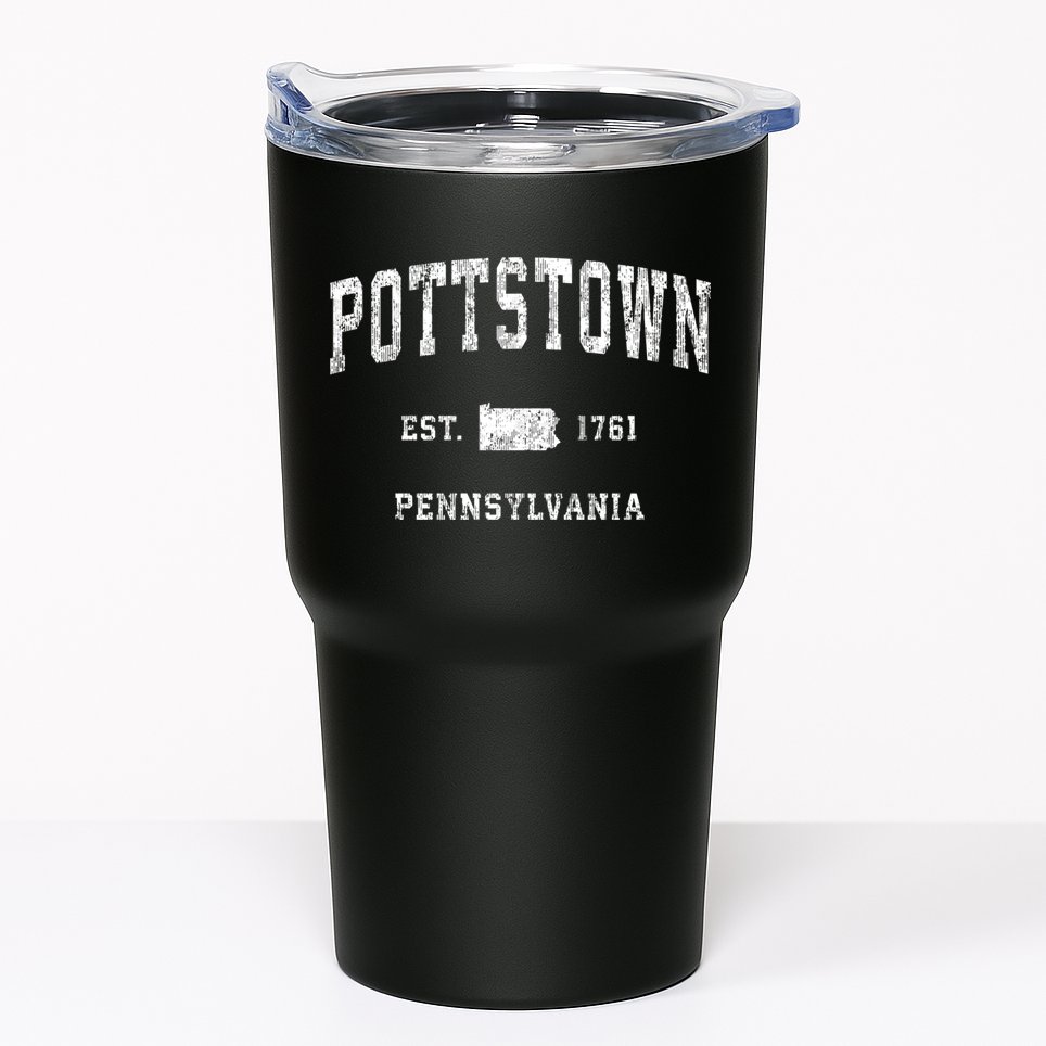 Pottstown Pennsylvania Pa Vintage Athletic Sports Tumbler