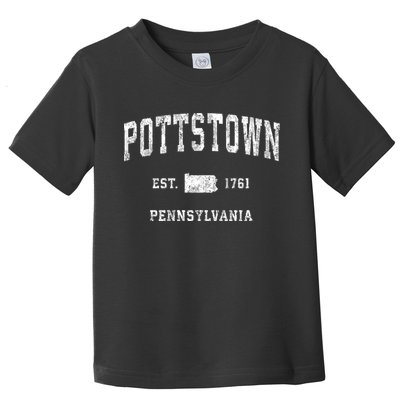 Pottstown Pennsylvania Pa Vintage Athletic Sports Toddler T-Shirt