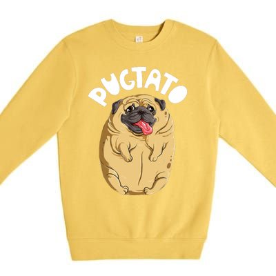 Pugtato Pug Potato Dog Lover Premium Crewneck Sweatshirt