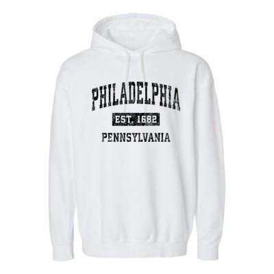 Philadelphia Pennsylvania Pa Vintage Sports Garment-Dyed Fleece Hoodie