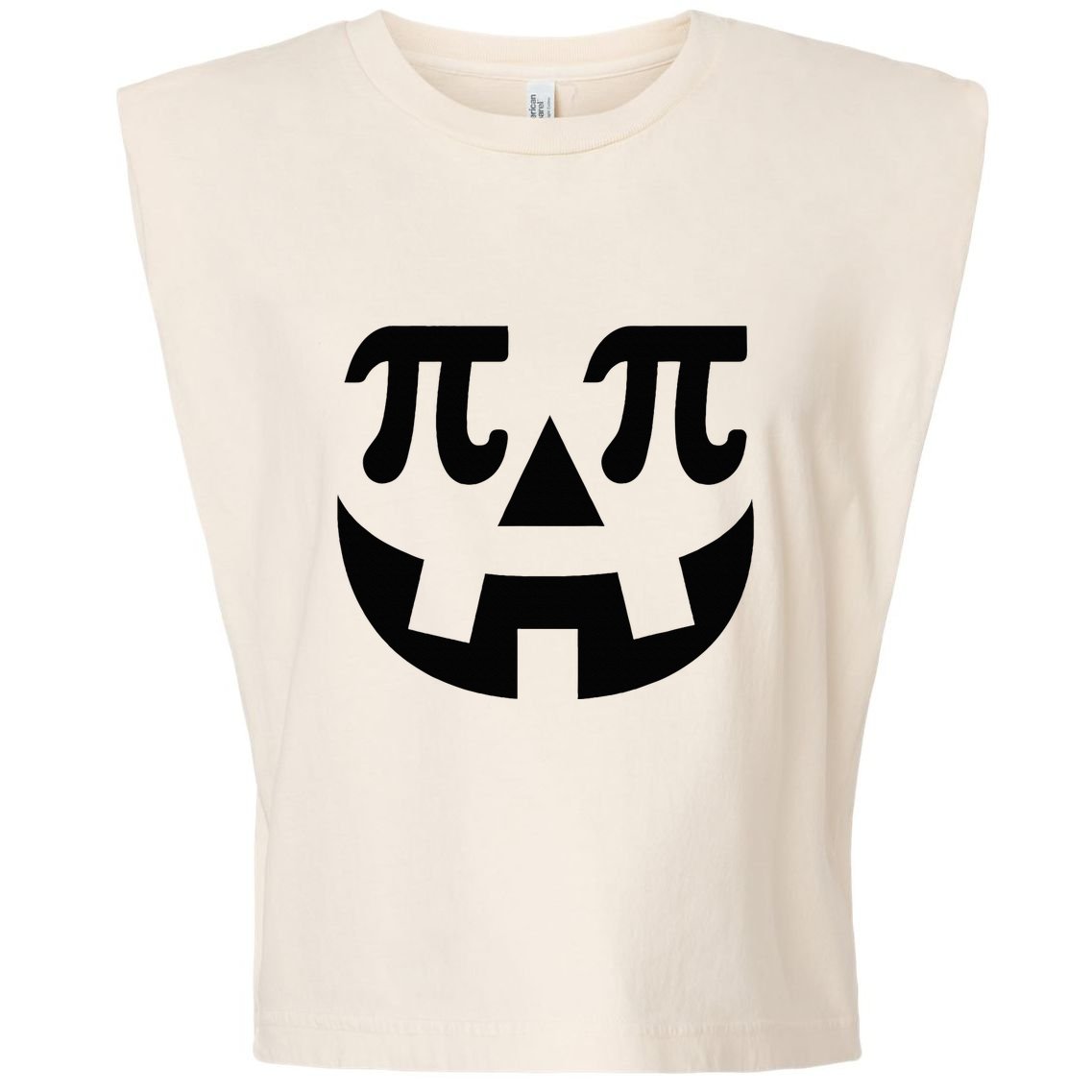 Pumpkin Pi Pie  Punny Halloween Costume Math Pun Garment-Dyed Women's Muscle Tee