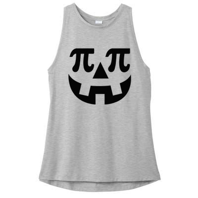 Pumpkin Pi Pie  Punny Halloween Costume Math Pun Ladies PosiCharge Tri-Blend Wicking Tank