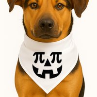 Pumpkin Pi Pie  Punny Halloween Costume Math Pun USA-Made Doggie Bandana