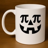 Pumpkin Pi Pie  Punny Halloween Costume Math Pun 11oz C Handle Ceramic Mug