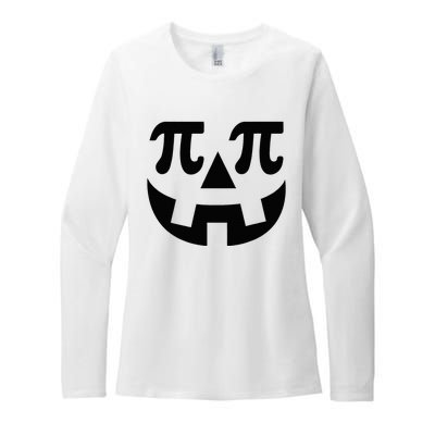 Pumpkin Pi Pie  Punny Halloween Costume Math Pun Womens CVC Long Sleeve Shirt