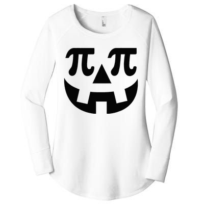 Pumpkin Pi Pie  Punny Halloween Costume Math Pun Women's Perfect Tri Tunic Long Sleeve Shirt