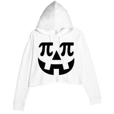 Pumpkin Pi Pie  Punny Halloween Costume Math Pun Crop Fleece Hoodie