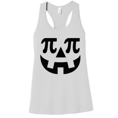 Pumpkin Pi Pie  Punny Halloween Costume Math Pun Women's Racerback Tank