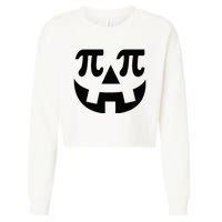 Pumpkin Pi Pie  Punny Halloween Costume Math Pun Cropped Pullover Crew