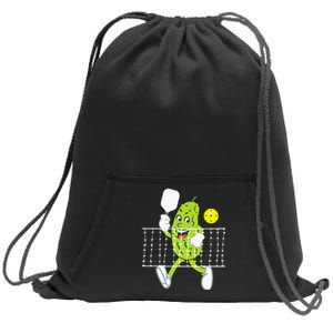 Pickle Playing Pickleball Funny Pickleball Paddleball Sweatshirt Cinch Pack Bag