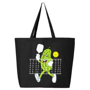 Pickle Playing Pickleball Funny Pickleball Paddleball 25L Jumbo Tote