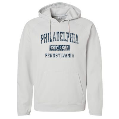 Philadelphia Pennsylvania Pa Performance Fleece Hoodie