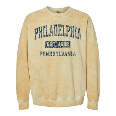 Philadelphia Pennsylvania Pa Colorblast Crewneck Sweatshirt