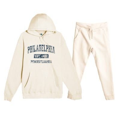 Philadelphia Pennsylvania Pa Premium Hooded Sweatsuit Set