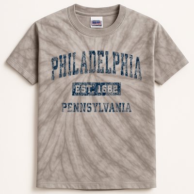 Philadelphia Pennsylvania Pa Kids Tie-Dye T-Shirt