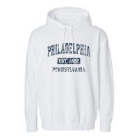 Philadelphia Pennsylvania Pa Garment-Dyed Fleece Hoodie