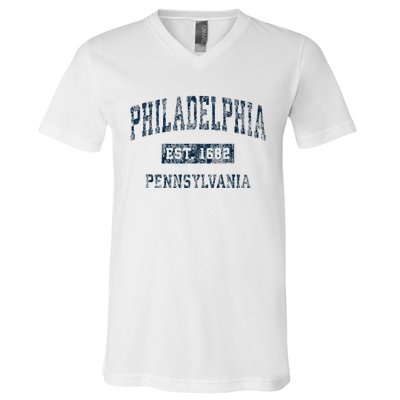 Philadelphia Pennsylvania Pa V-Neck T-Shirt