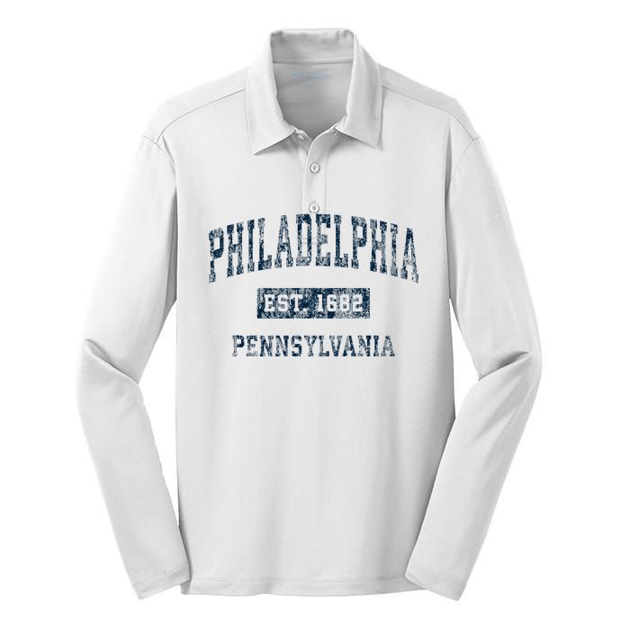 Philadelphia Pennsylvania Pa Silk Touch Performance Long Sleeve Polo