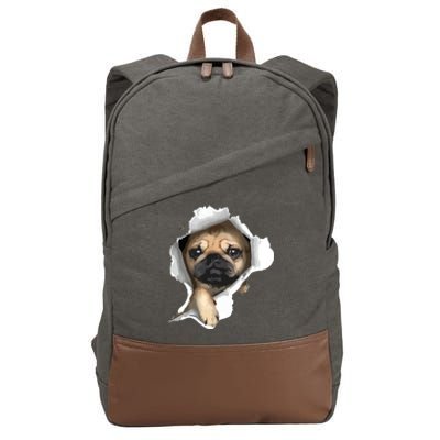 Pug Pug Puppy Pug Lover Pug Owner Love Pug Cotton Canvas Backpack