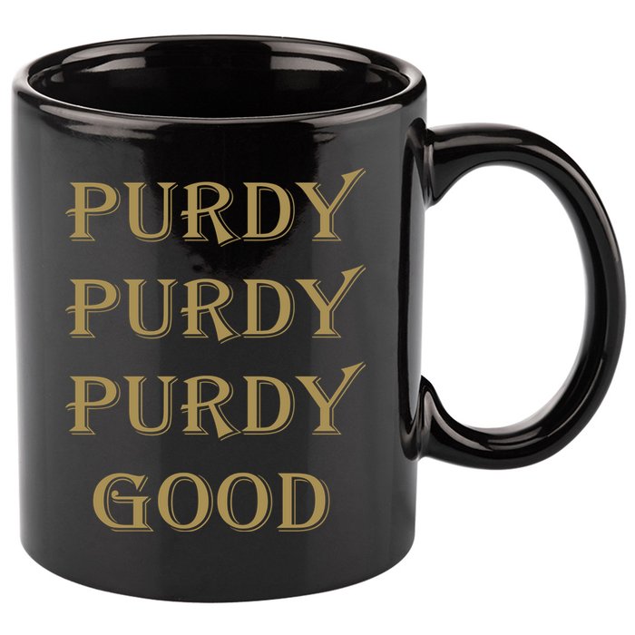 Purdy Purdy Purdy Good Football Quarterback 11oz C Handle Ceramic Mug