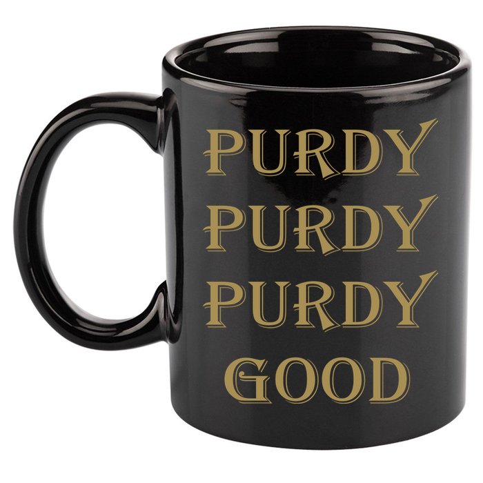 Purdy Purdy Purdy Good Football Quarterback 11oz C Handle Ceramic Mug