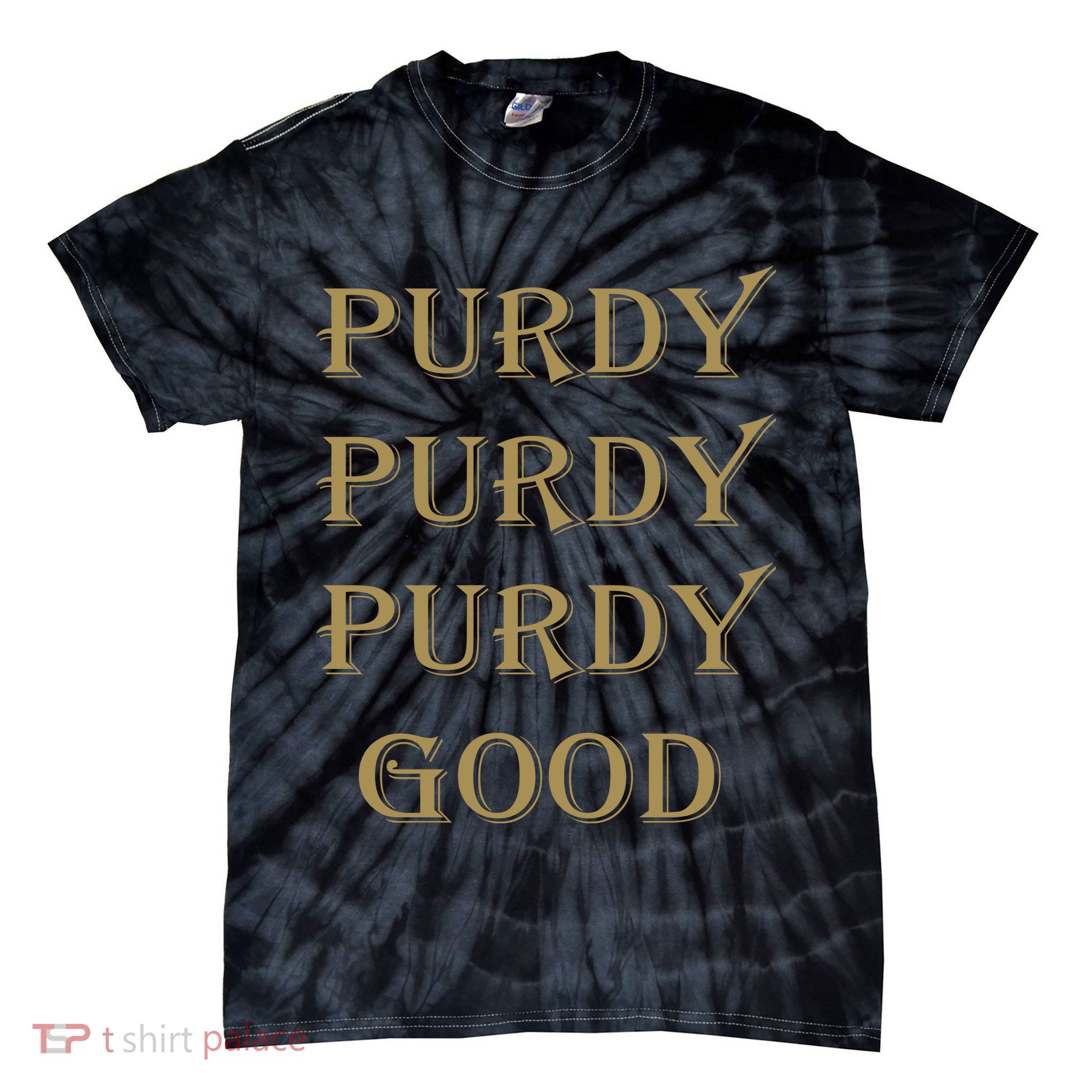 Purdy Purdy Purdy Good Football Quarterback Tie-Dye T-Shirt