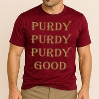 Purdy Purdy Purdy Good Football Quarterback Cooling Performance Crew T-Shirt