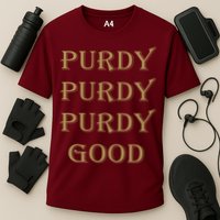 Purdy Purdy Purdy Good Football Quarterback Cooling Performance Crew T-Shirt