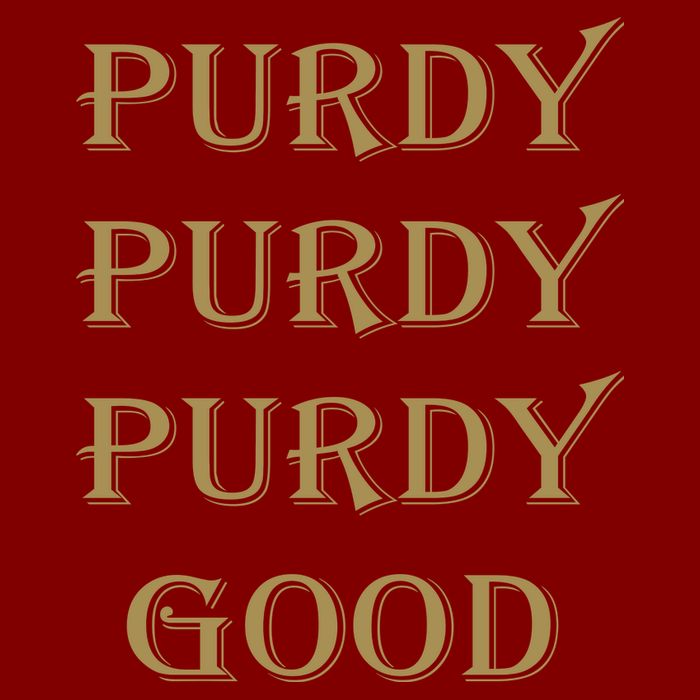 Purdy Purdy Purdy Good Football Quarterback Cooling Performance Crew T-Shirt
