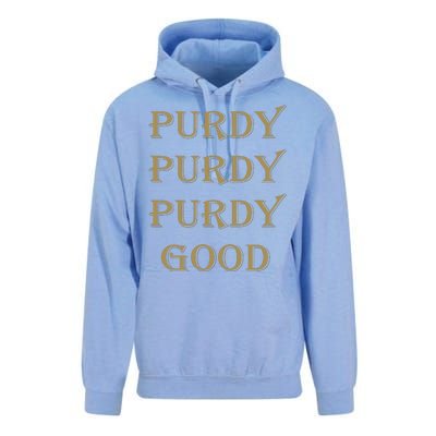 Purdy Purdy Purdy Good Football Quarterback Unisex Surf Hoodie