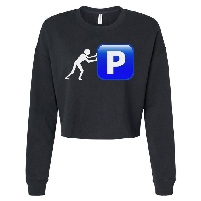Pushin P Cropped Pullover Crew