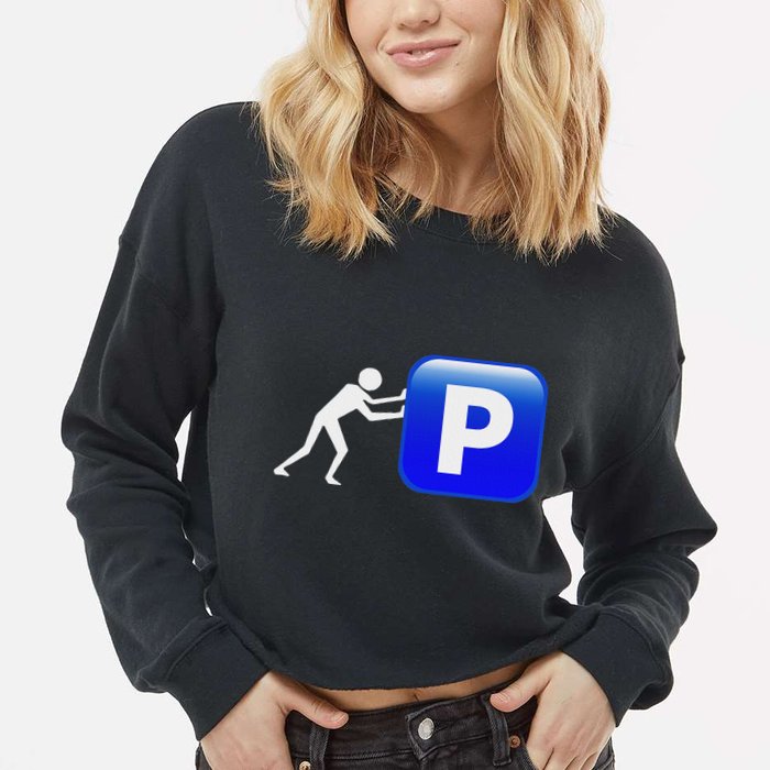 Pushin P Cropped Pullover Crew