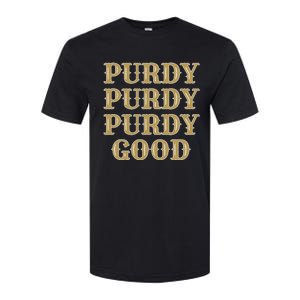 Purdy Purdy Purdy Good Football Quarterback Softstyle CVC T-Shirt