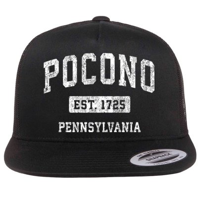 Pocono Pennsylvania Pa Vintage Sports Flatbill Hat