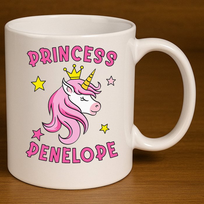 Princess Penelope 11oz C Handle Ceramic Mug