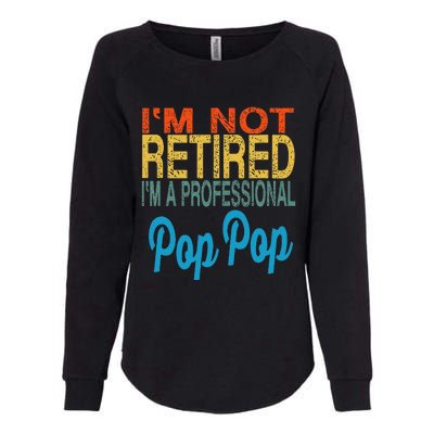 Pop Pop Pop Pop Fathers Day For Grandpa Womens California Wash Sweatshirt