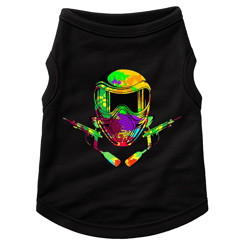 Paintball Player Paint Shooting Paintballer Air Gun Doggie Tank