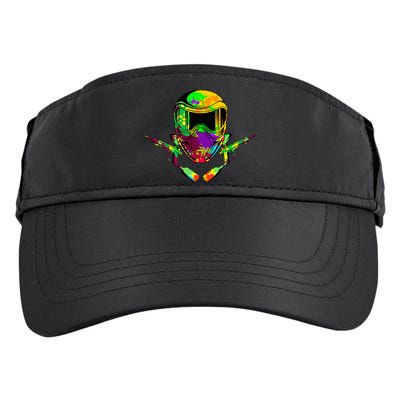 Paintball Player Paint Shooting Paintballer Air Gun Adult Drive Performance Visor