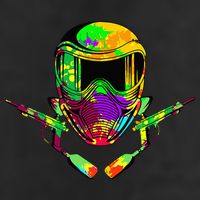 Paintball Player Paint Shooting Paintballer Air Gun Adult Drive Performance Visor