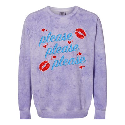 P.E..A.S.E P.L.E.A.S.E P.L.E.A.S. Song Colorblast Crewneck Sweatshirt