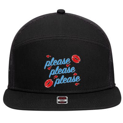 P.E..A.S.E P.L.E.A.S.E P.L.E.A.S. Song 7 Panel Mesh Trucker Snapback Hat