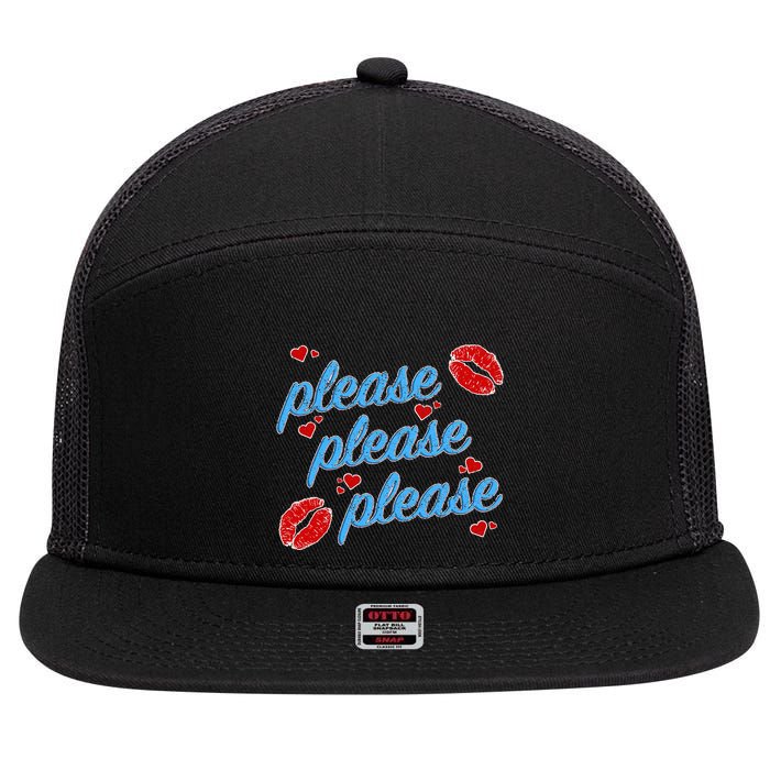 P.E..A.S.E P.L.E.A.S.E P.L.E.A.S. Song 7 Panel Mesh Trucker Snapback Hat