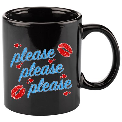P.E..A.S.E P.L.E.A.S.E P.L.E.A.S. Song 11oz C Handle Ceramic Mug