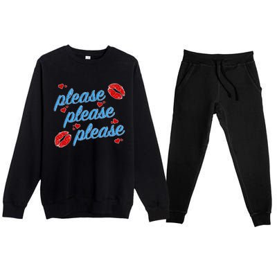 P.E..A.S.E P.L.E.A.S.E P.L.E.A.S. Song Premium Crewneck Sweatsuit Set