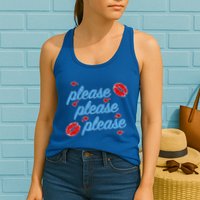 P.E..A.S.E P.L.E.A.S.E P.L.E.A.S. Song Womens Tank Top